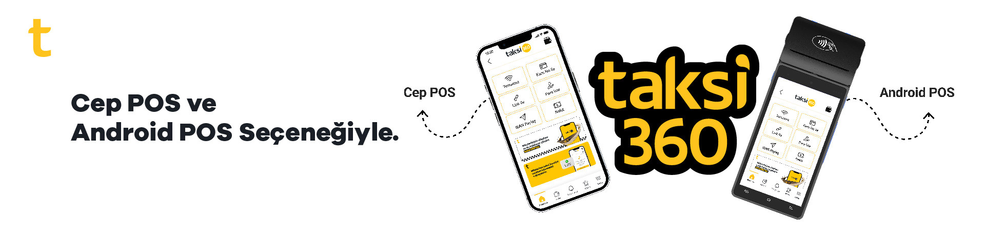 Cep POS ve Android POS seçenekleriyle