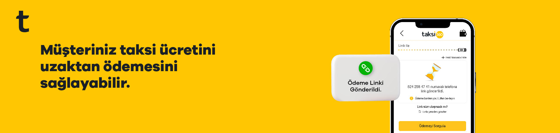 Müşteriniz taksi ücretini uzaktan ödemesini sağlayabilir